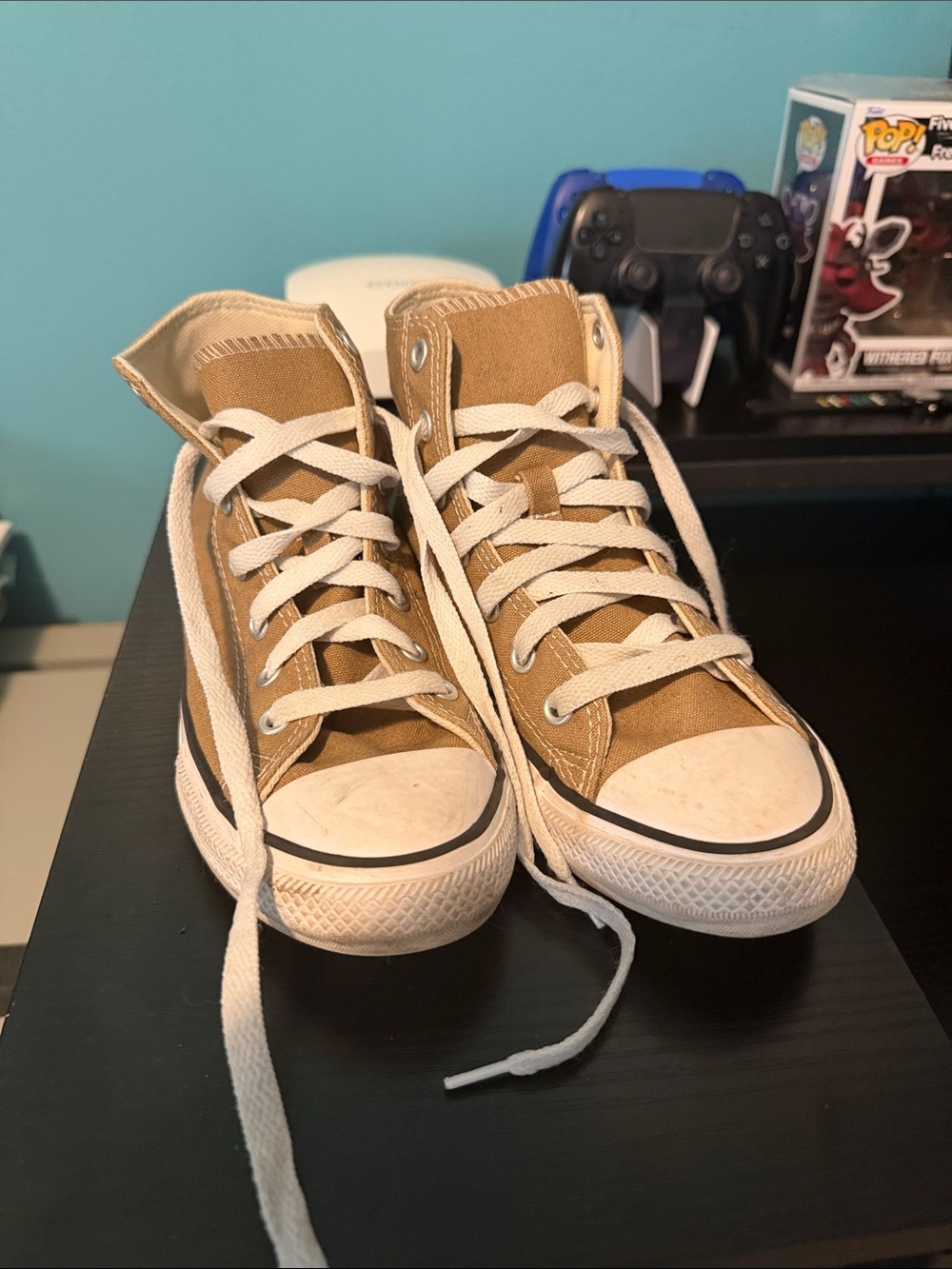Kids High-Top converse all star in Tan